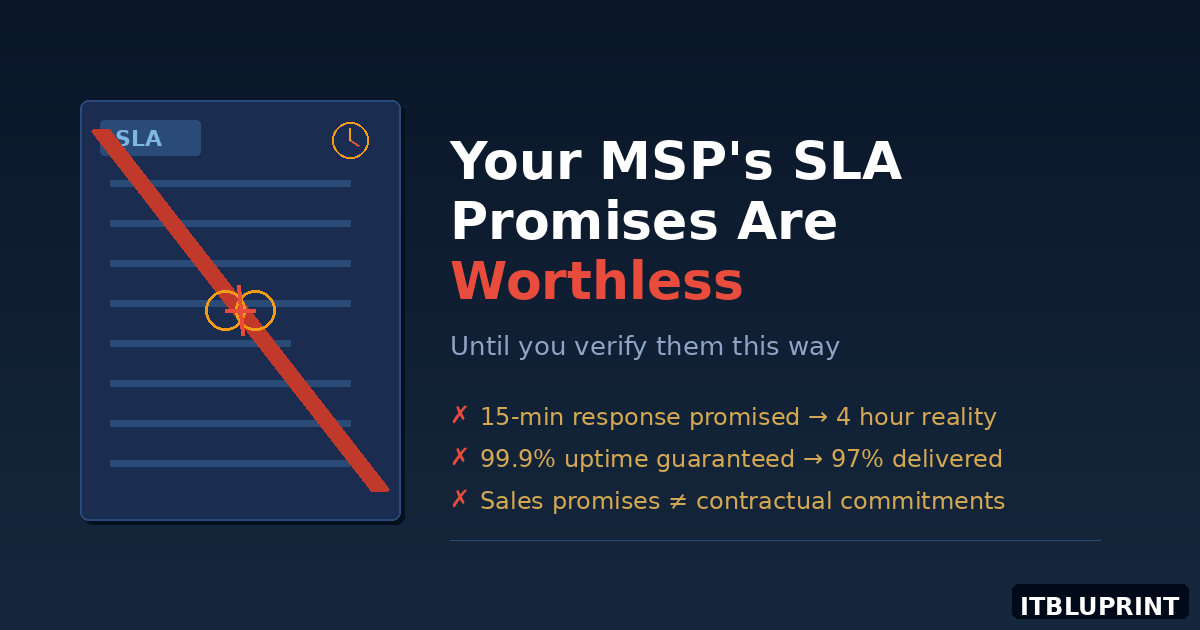 SLA overpromising - gap between promises and delivery